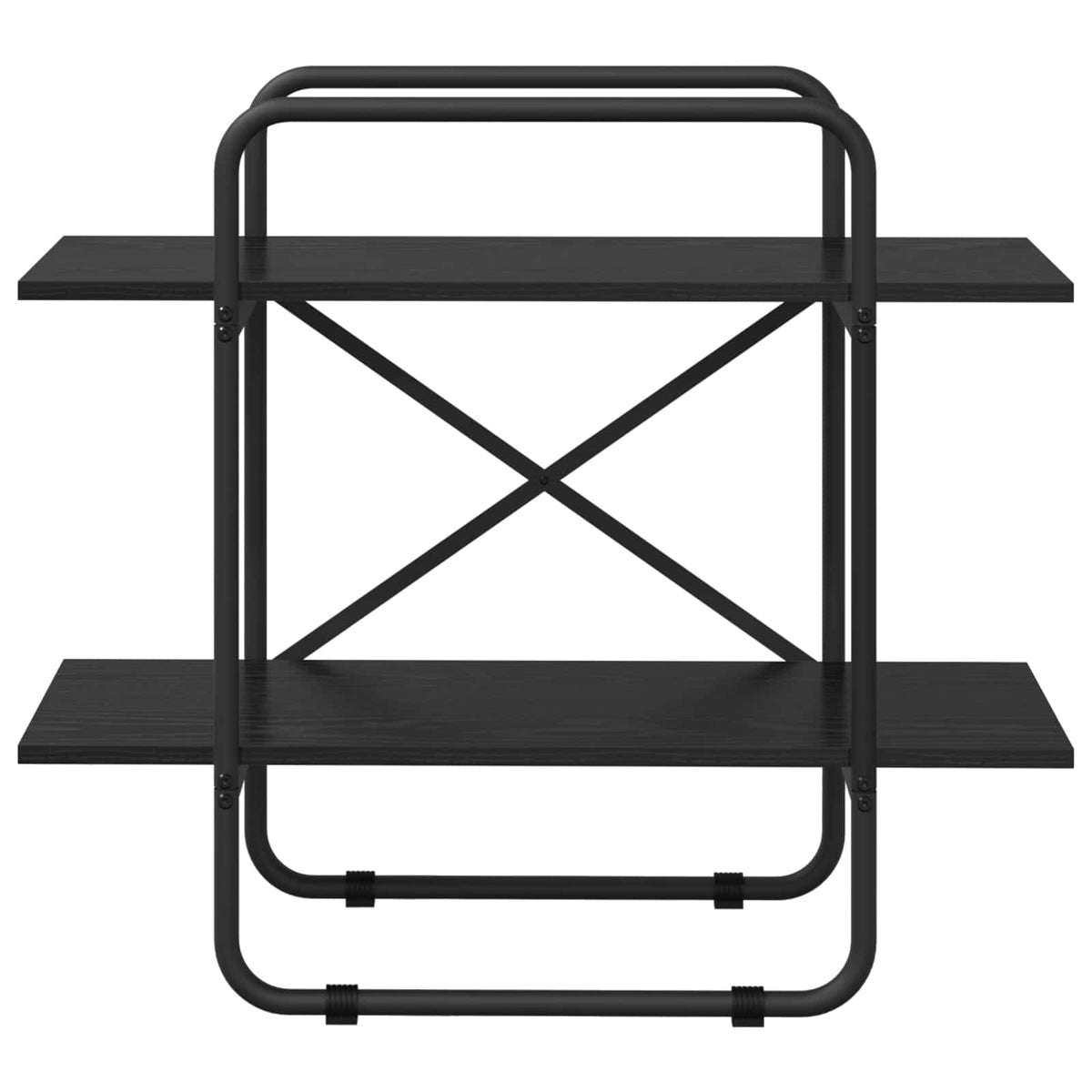 Könyvespolc 2 szintes 60 x 35 x 70 cm PB Fekete Tölgy