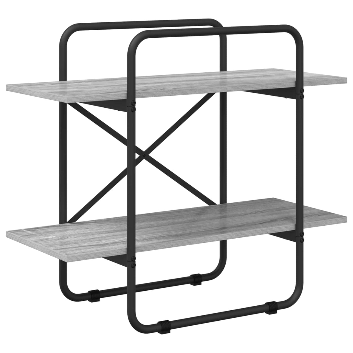 Könyvespolc 2 szintes 60 x 35 x 70 cm PB Szürke Sonoma