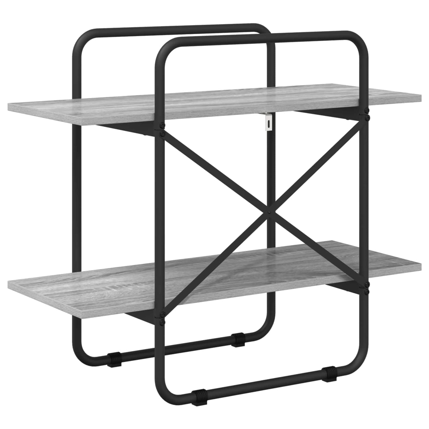 Könyvespolc 2 szintes 60 x 35 x 70 cm PB Szürke Sonoma