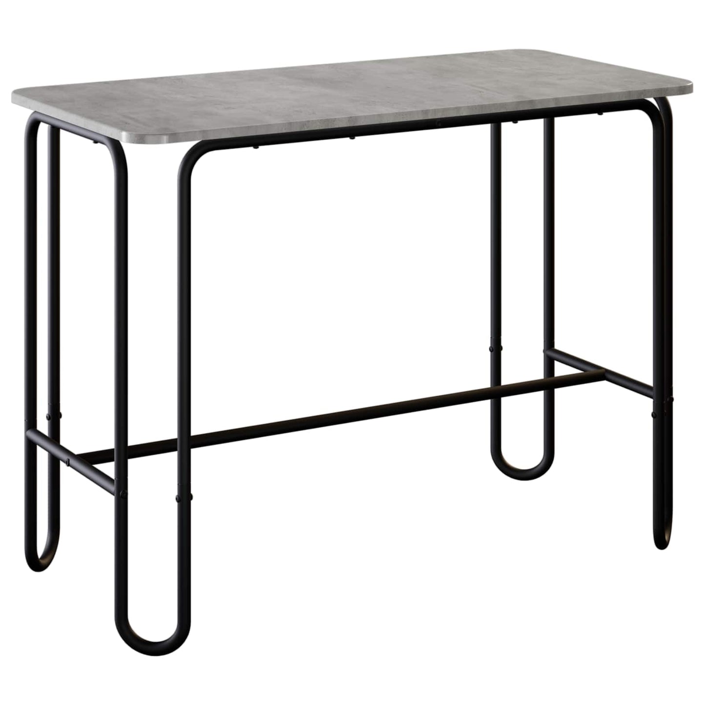Étkezőasztal 100 x 50 x 75 cm Szerelt Fa Betonszürke