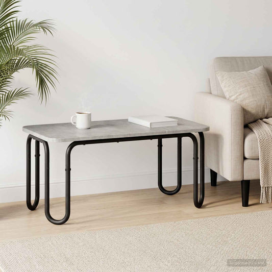 Dohányzóasztal Betonszürke 100 x 50 x 45 cm Szerelt Fa