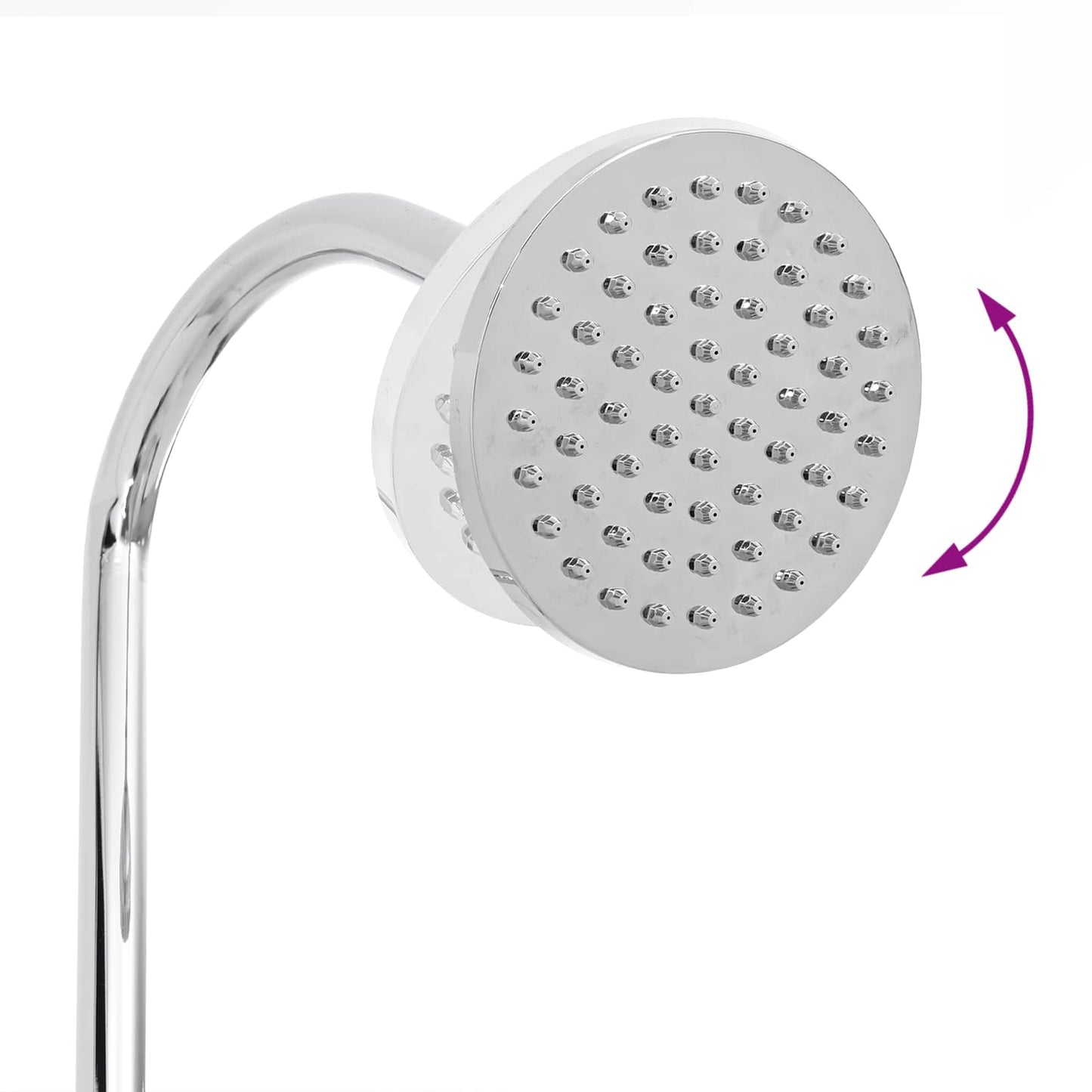 Napenerős Zuhany Zuhanyfejjel 20 l PVC, ABS, Cinkötvözet Fekete