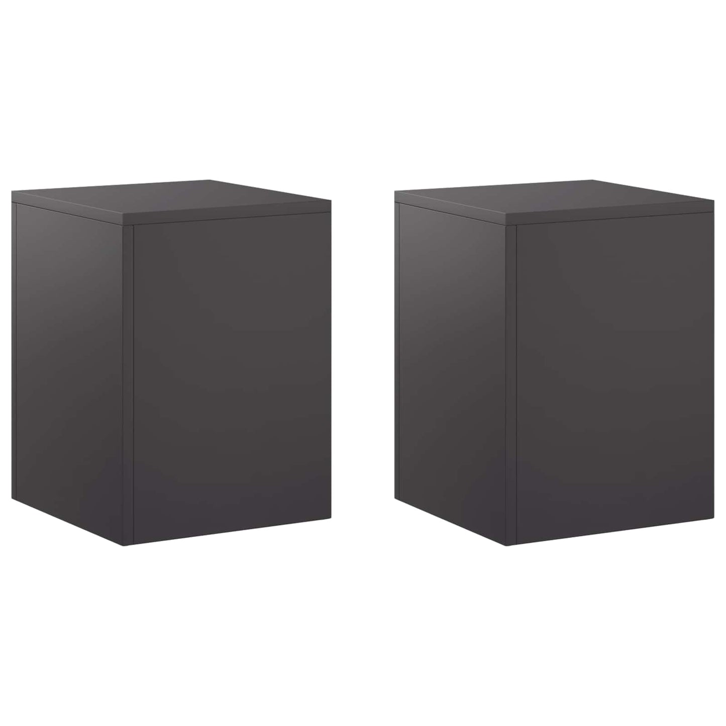 Növényállvány 2 pcs Fekete 30 x 30 x 40 cm Acél