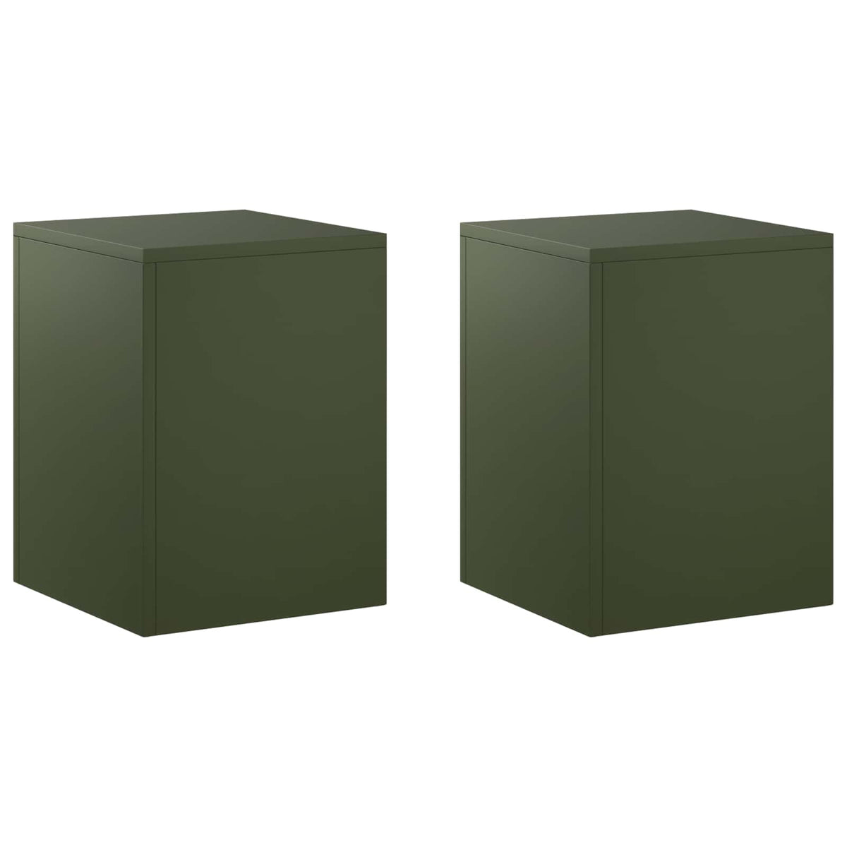 Növényállvány 2 pcs Olajzöld 30 x 30 x 40 cm Acél