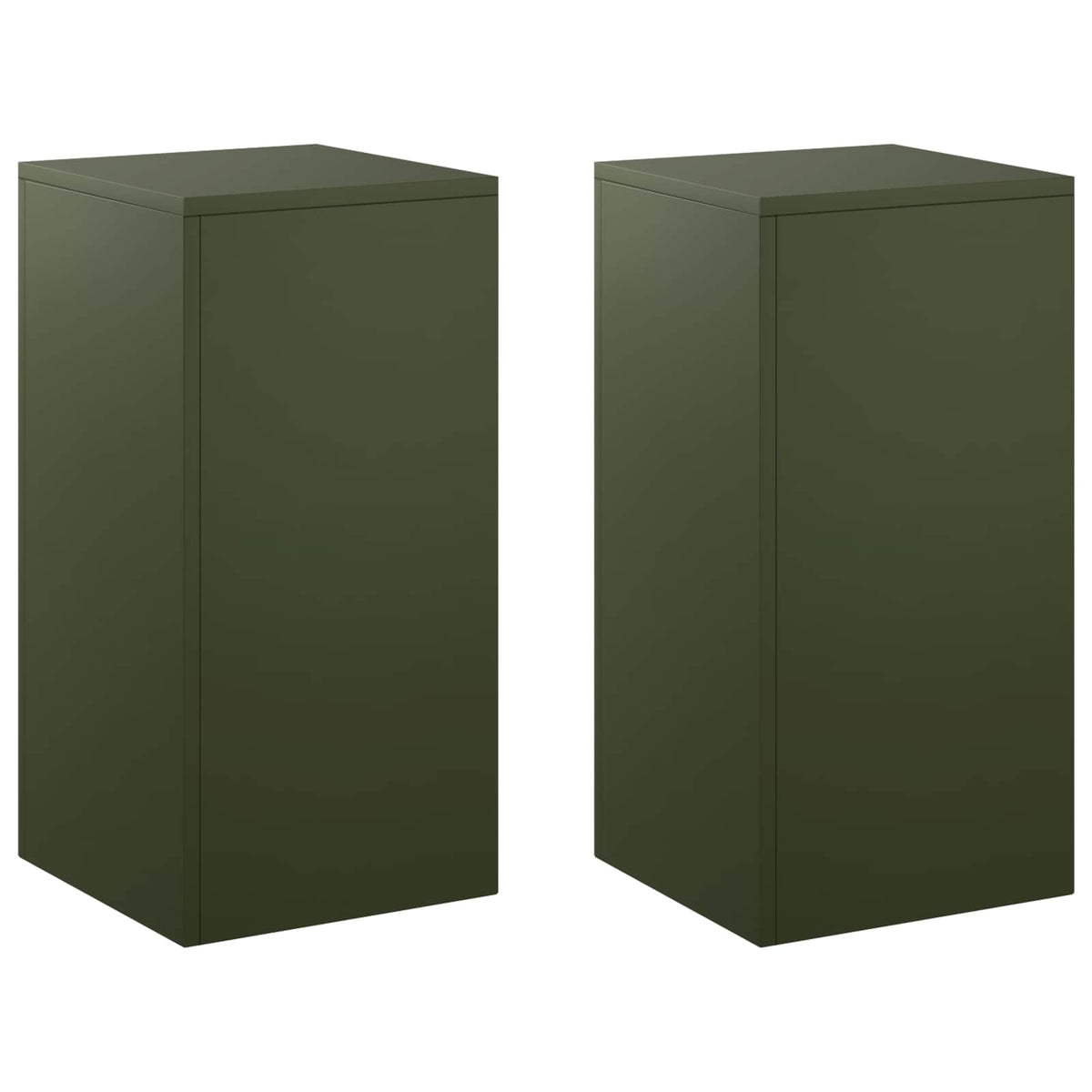 Növényállvány 2 pcs Olajzöld 30 x 30 x 60 cm Acél