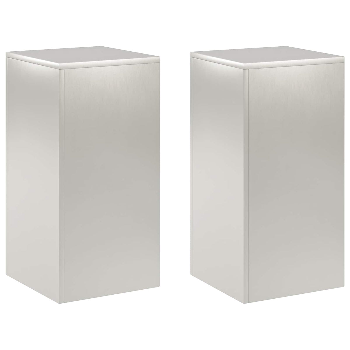 Növényállvány 2 pcs Ezüst 30 x 30 x 60 cm Acél