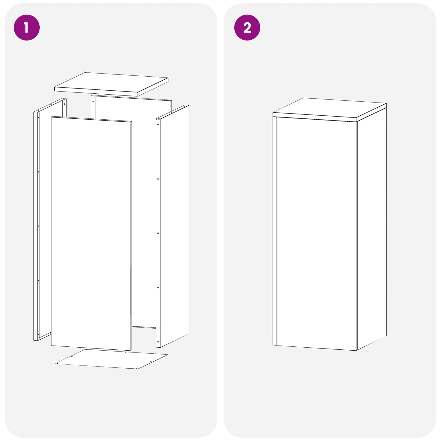 Növényállvány 2 pcs Fehér 30 x 30 x 80 cm Acél