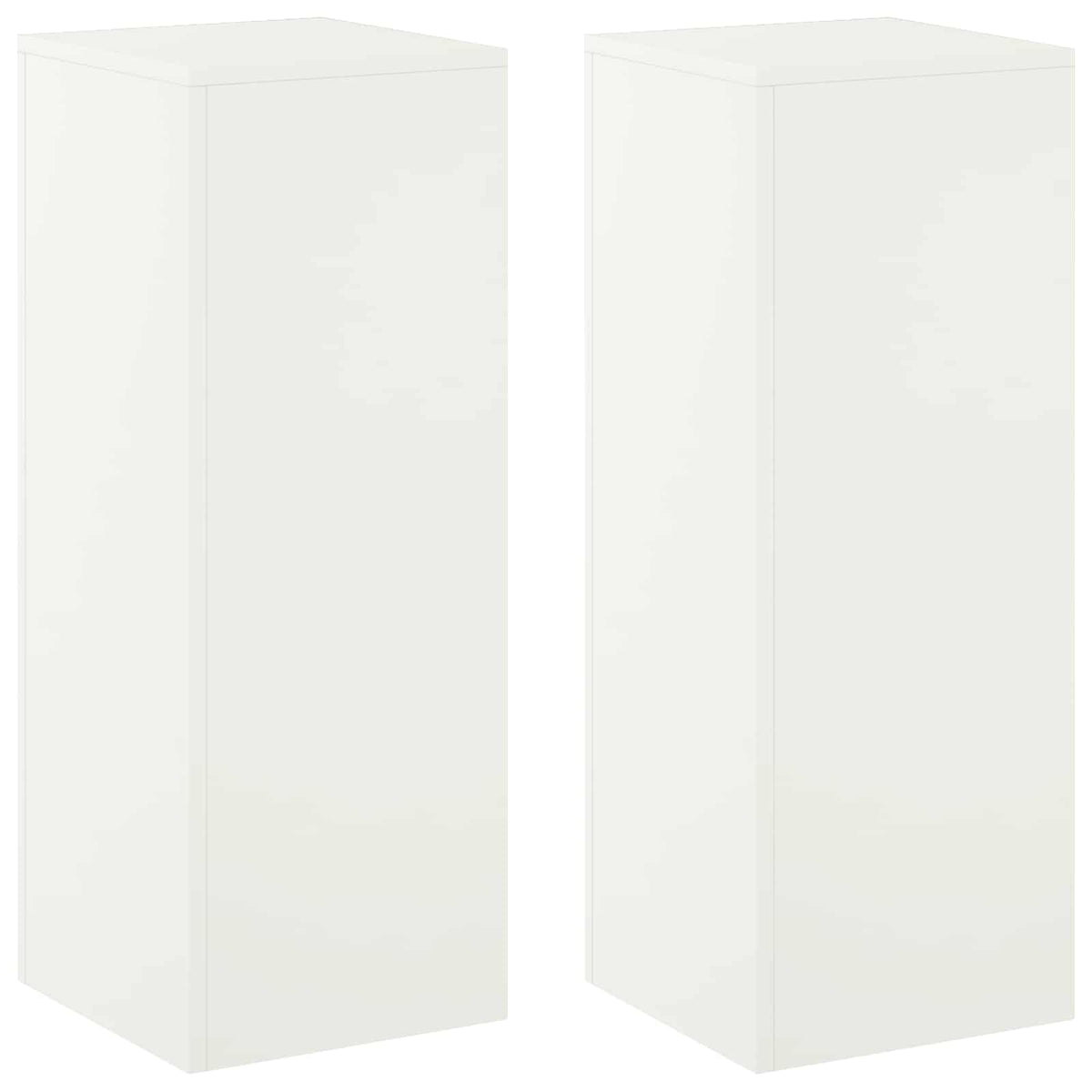 Növényállvány 2 pcs Fehér 30 x 30 x 80 cm Acél