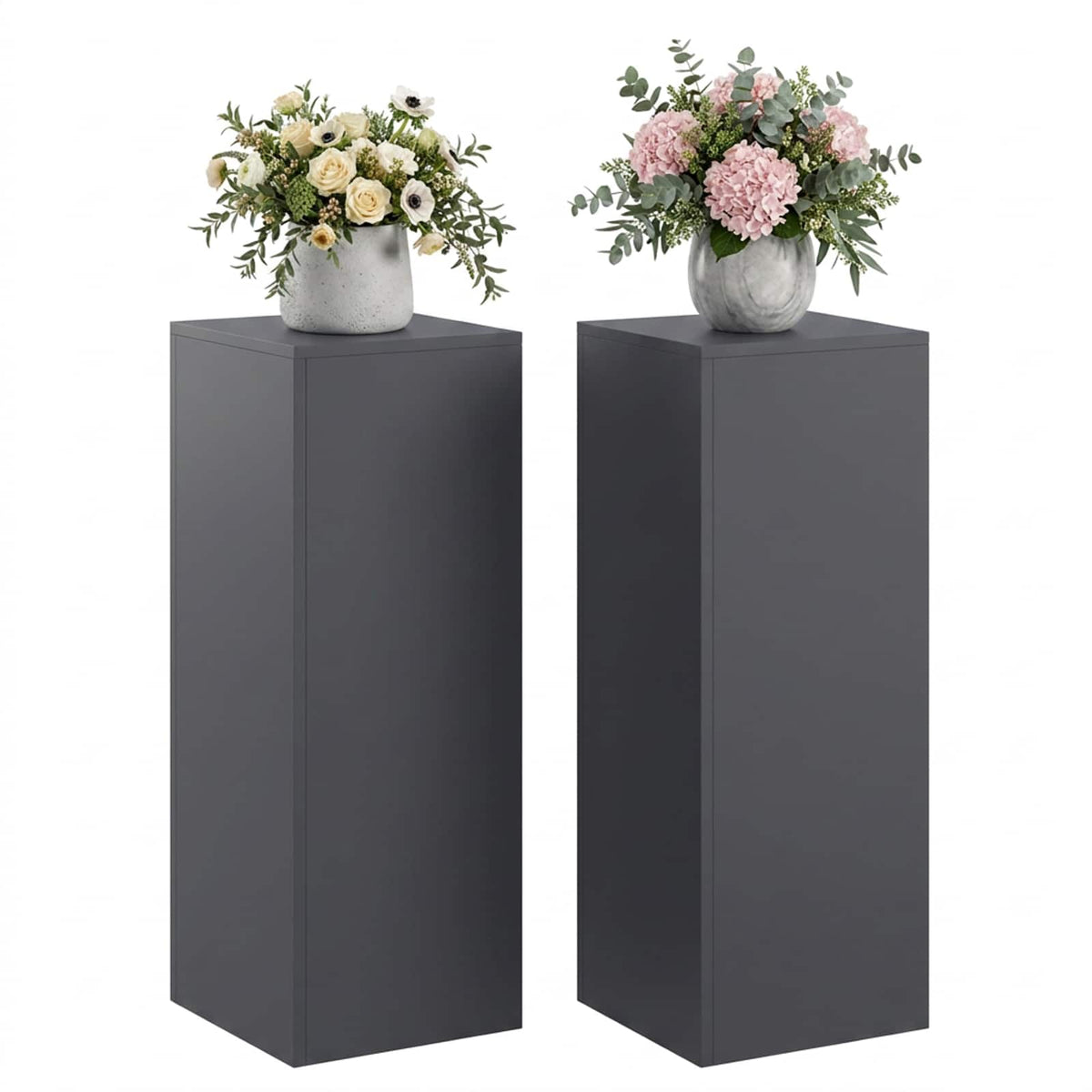 Növényállvány 2 pcs Antracitszürke 30 x 30 x 80 cm