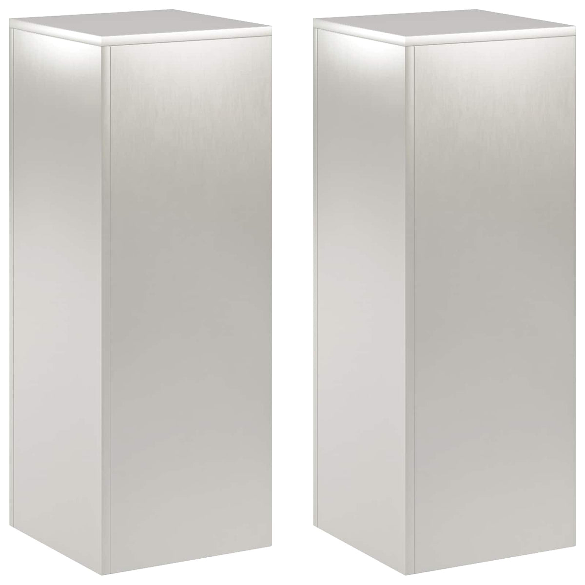 Növényállvány 2 pcs Ezüst 30 x 30 x 80 cm Acél