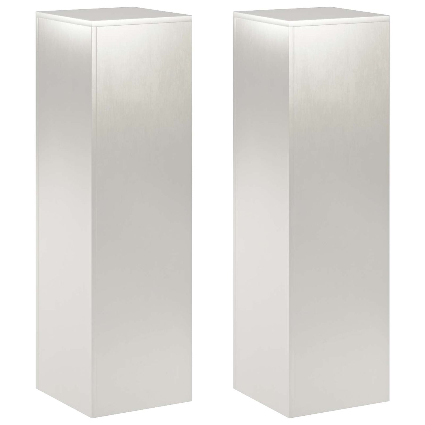 Növényállvány 2 pcs Ezüst 30 x 30 x 100 cm Acél