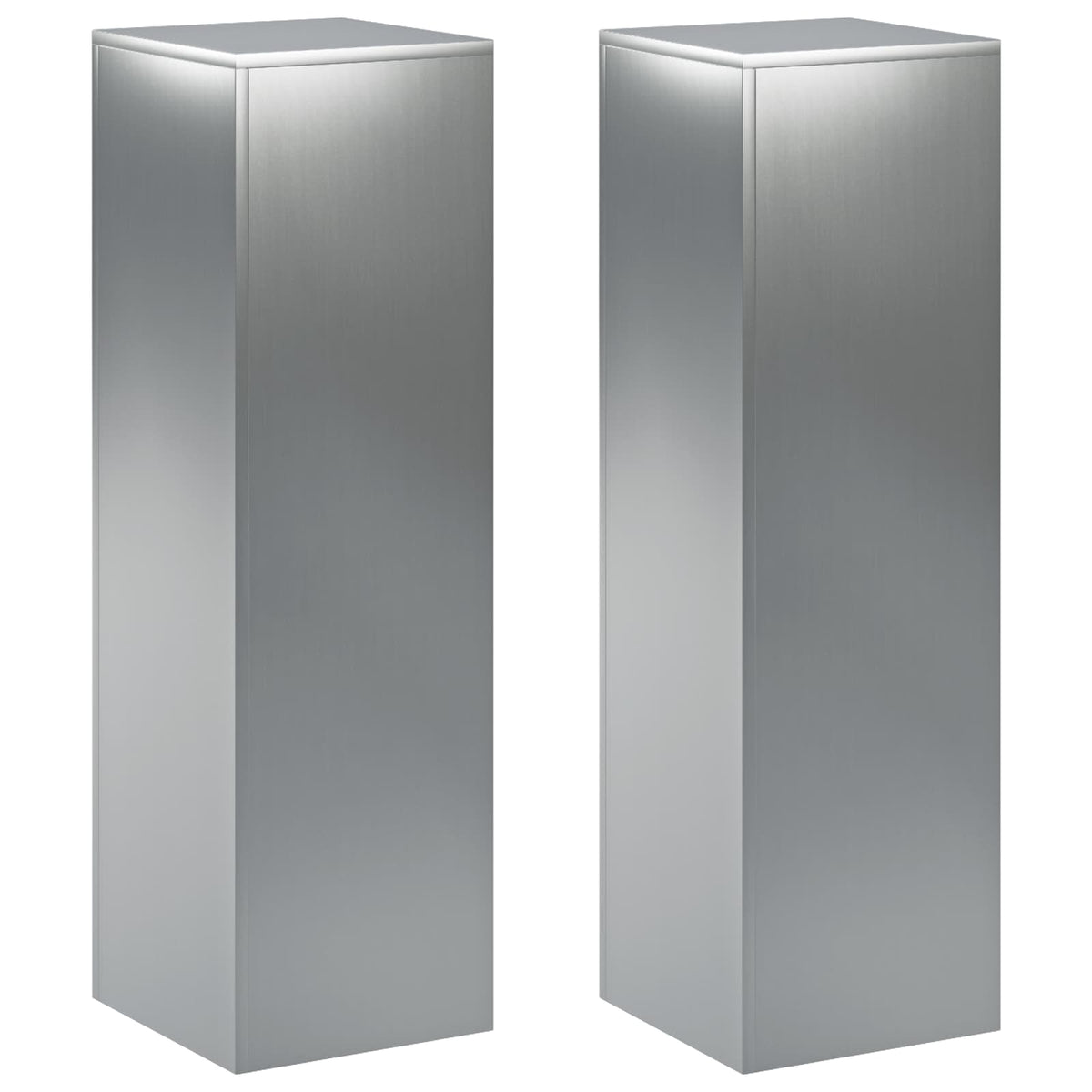 Növényállvány 2 pcs Ezüst 30 x 30 x 100 cm Rozsdamentes Acél