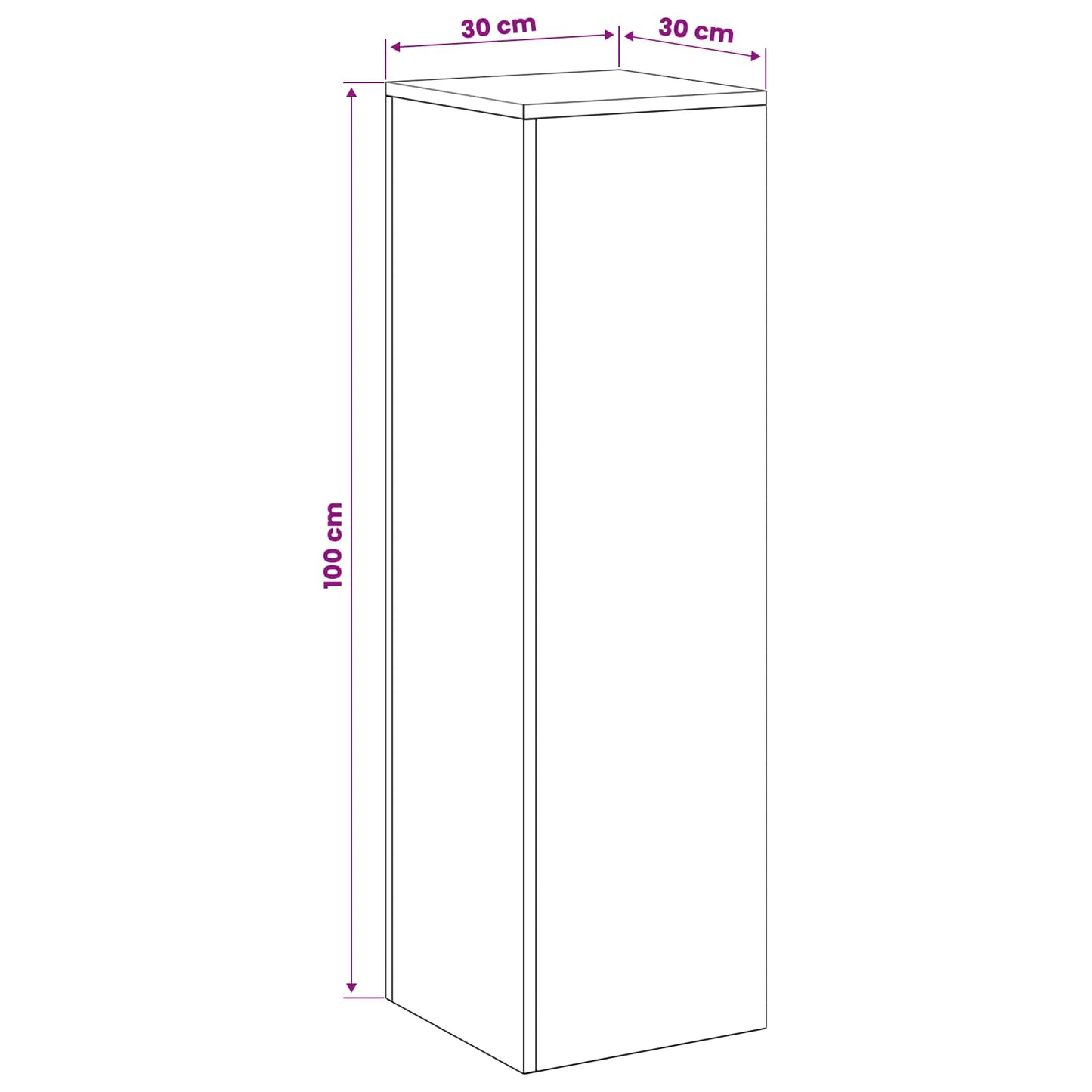 Növényállvány 2 pcs Ezüst 30 x 30 x 100 cm Rozsdamentes Acél
