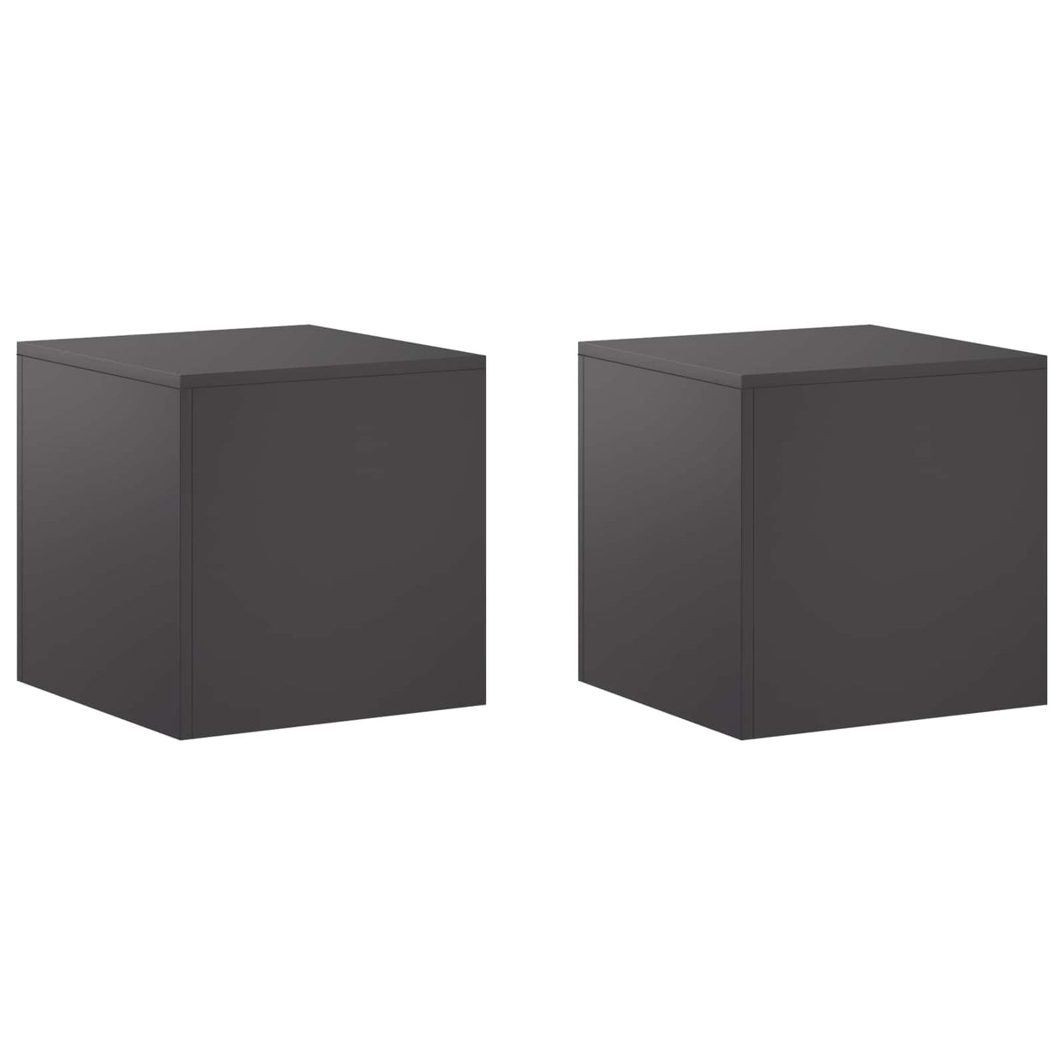 Növényállvány 2 pcs Fekete 40 x 40 x 40 cm Acél