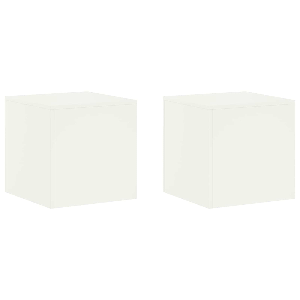 Növényállvány 2 pcs Fehér 40 x 40 x 40 cm Acél
