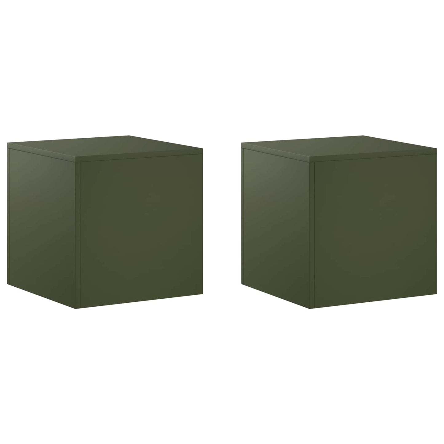 Növényállvány 2 pcs Olajzöld 40 x 40 x 40 cm Acél