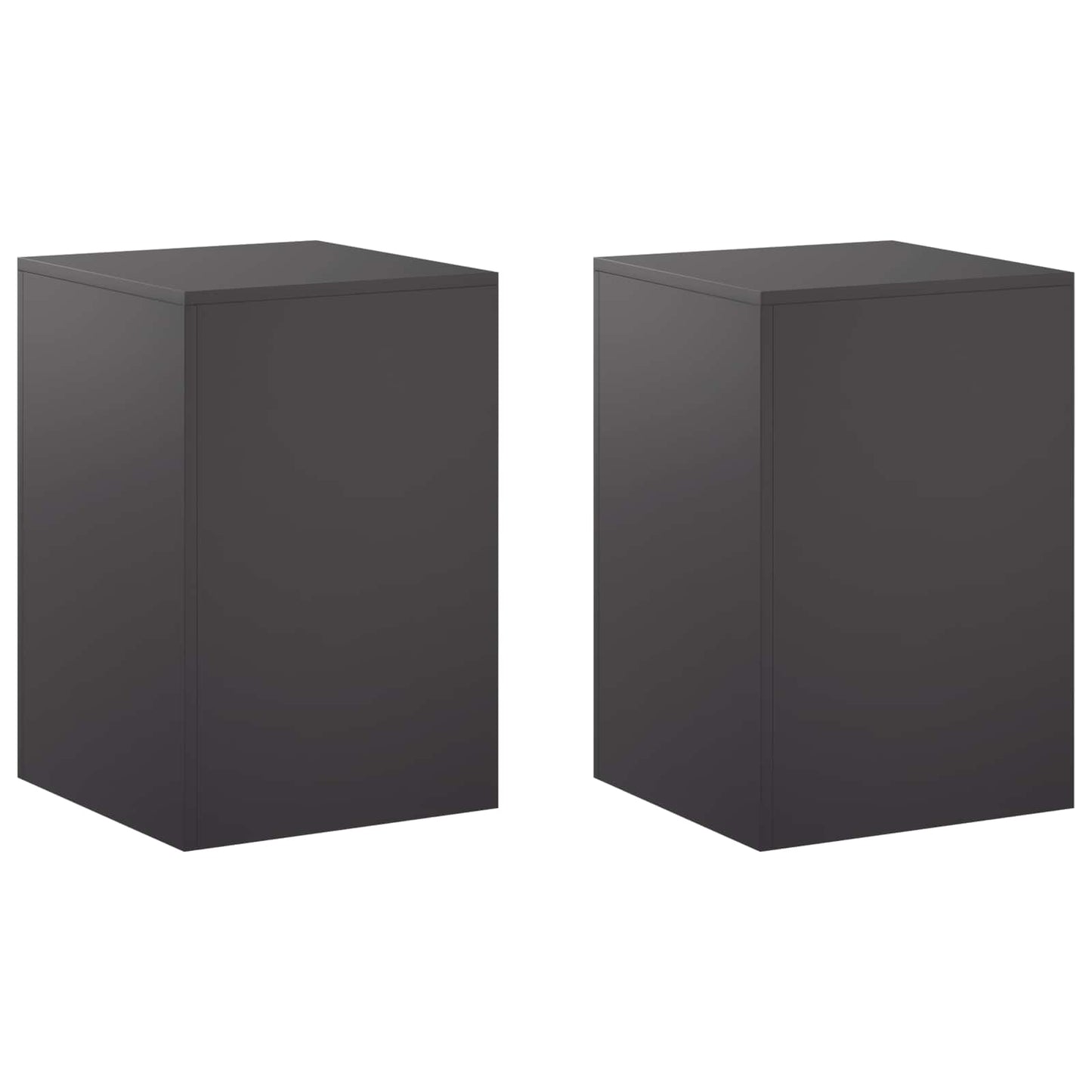 Növényállvány 2 pcs Fekete 40 x 40 x 60 cm Acél