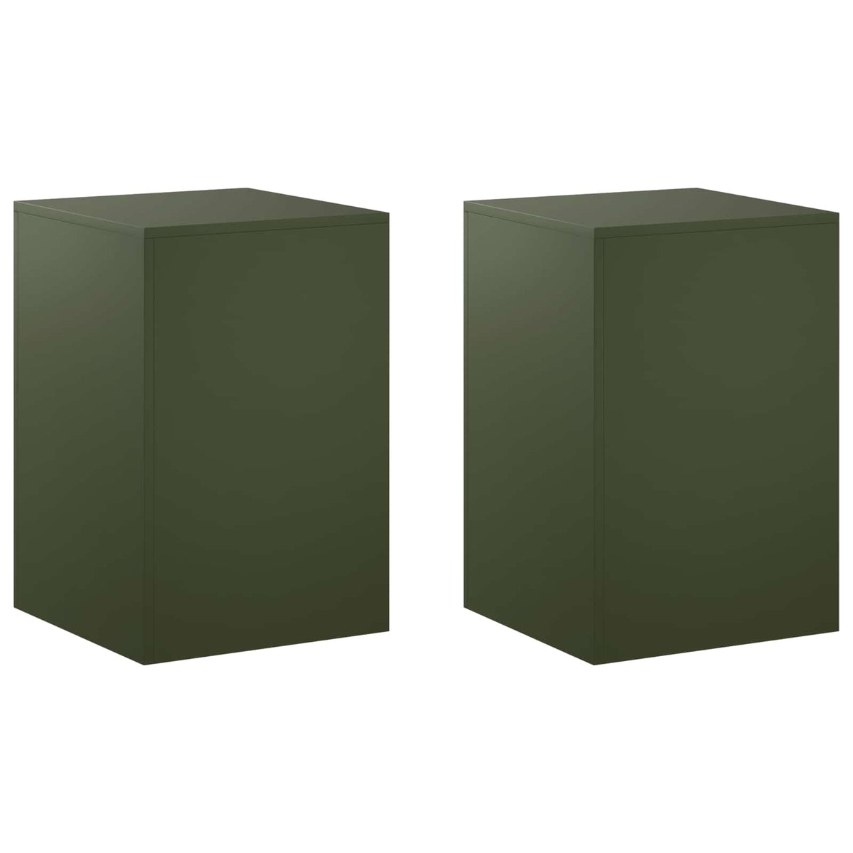 Növényállvány 2 pcs Olajzöld 40 x 40 x 60 cm Acél