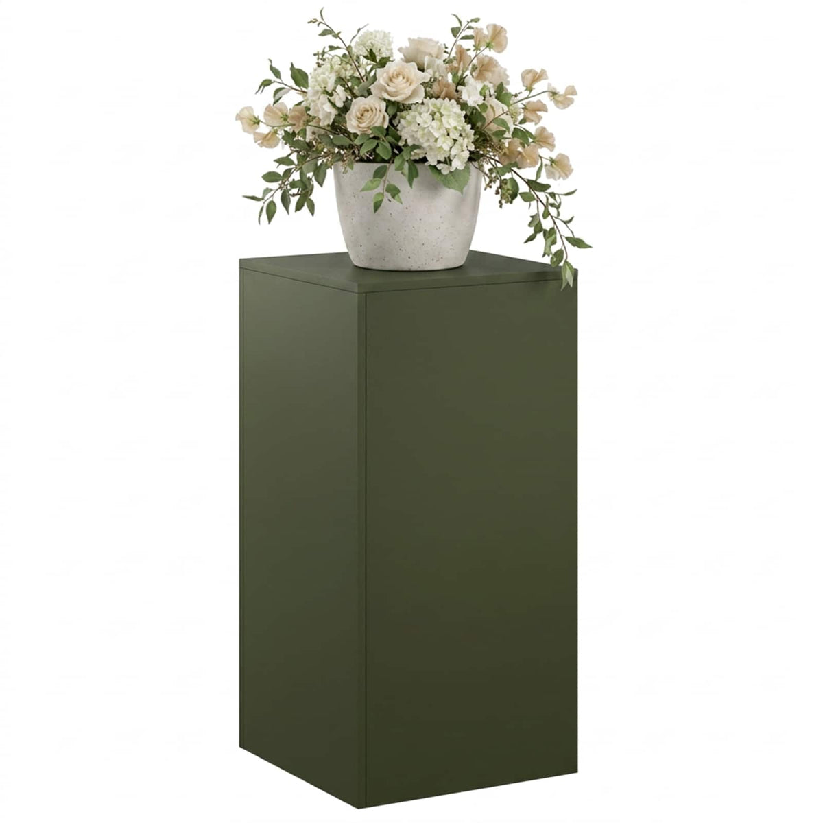 Növényállvány Olajzöld 40 x 40 x 80 cm Időjárásálló Acél