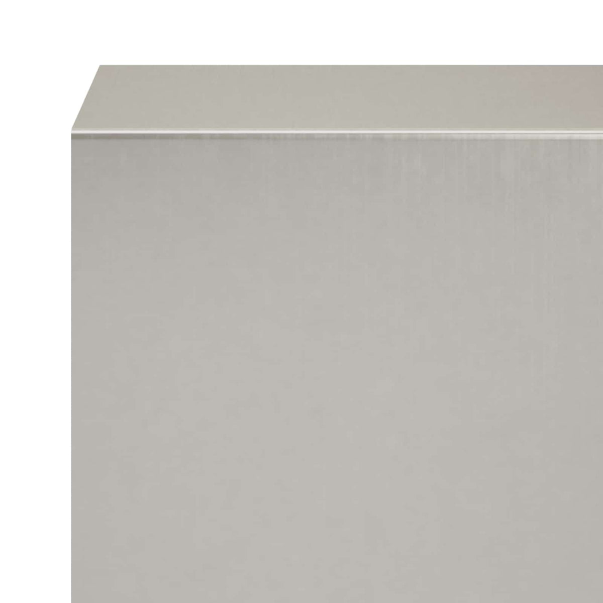 Kerti takaróprofil 2 db 100 x 5 x 5 cm Rozsdamentes Acél Ezüst