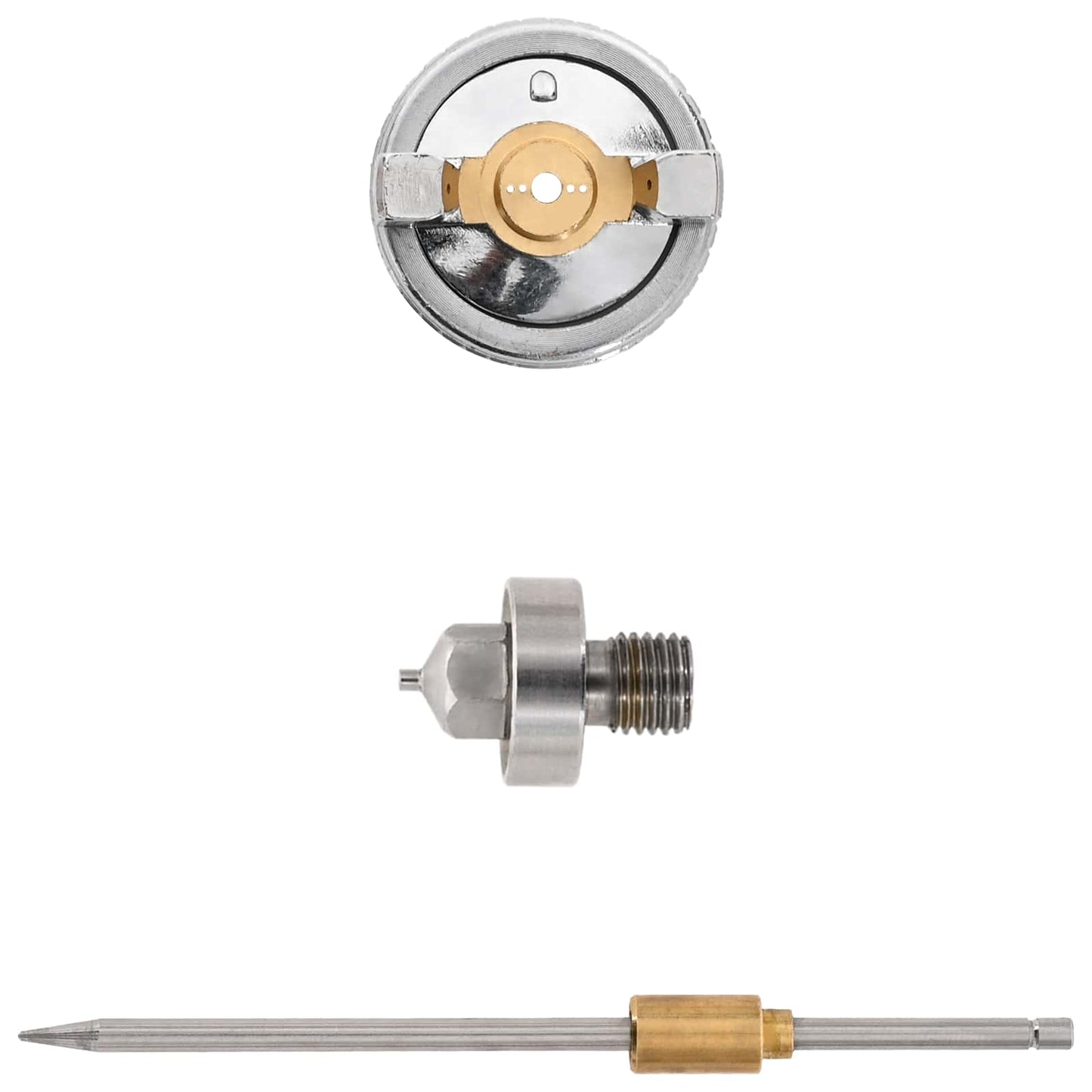 HVLP Fúvóka 0,8 mm Fúvóka Ezüst Rozsdamentes Acél