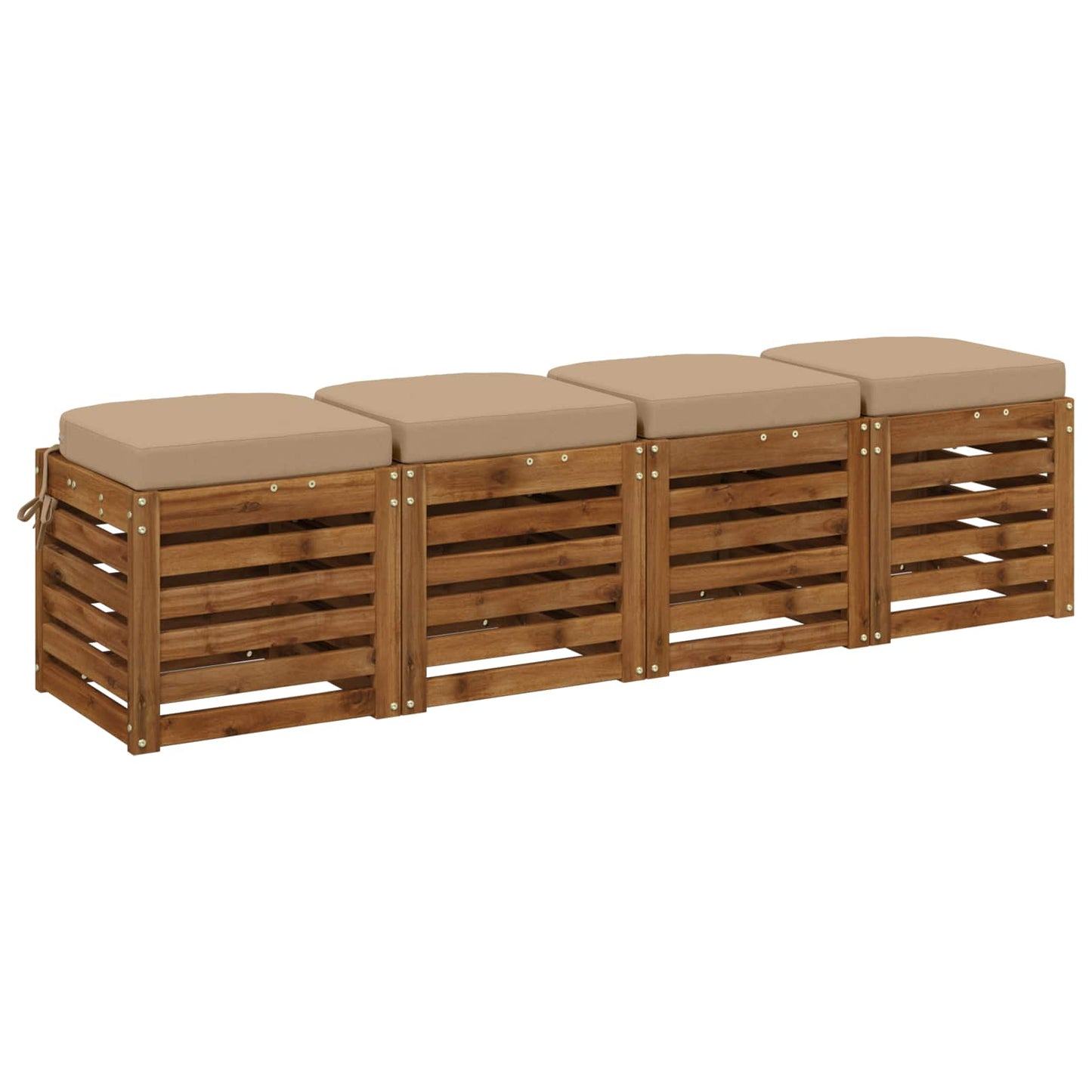 4 darabos üléspárnák SOEST 4 pcs 100% poliészter Homokszín