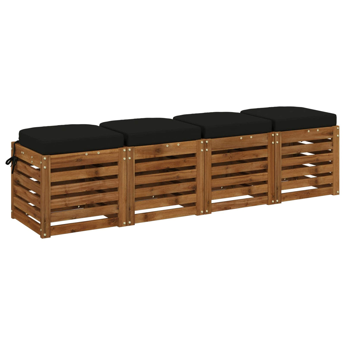 4 darabos üléspárnák SOEST 4 pcs 100% poliészter Fekete
