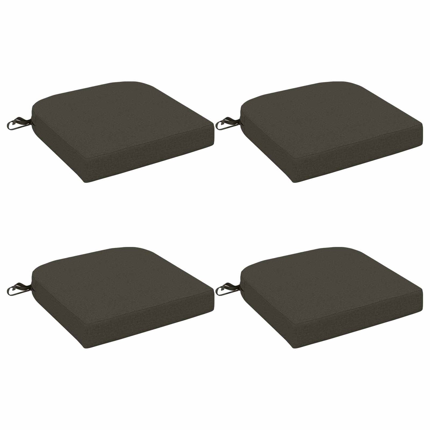 4 darabos üléspárnák SOEST 4 pcs 100% poliészter Antracitszürke
