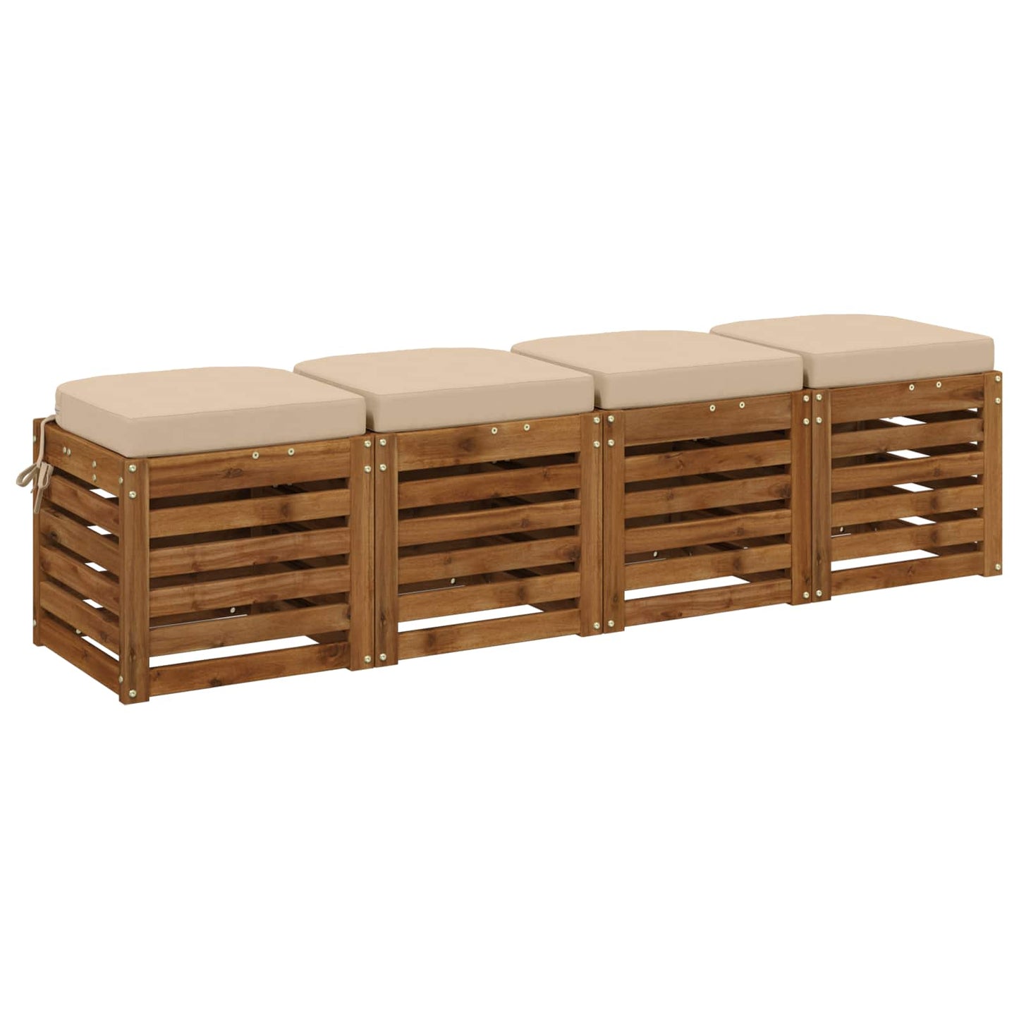 4 darabos üléspárnák SOEST 4 pcs 100% poliészter Krémszínű