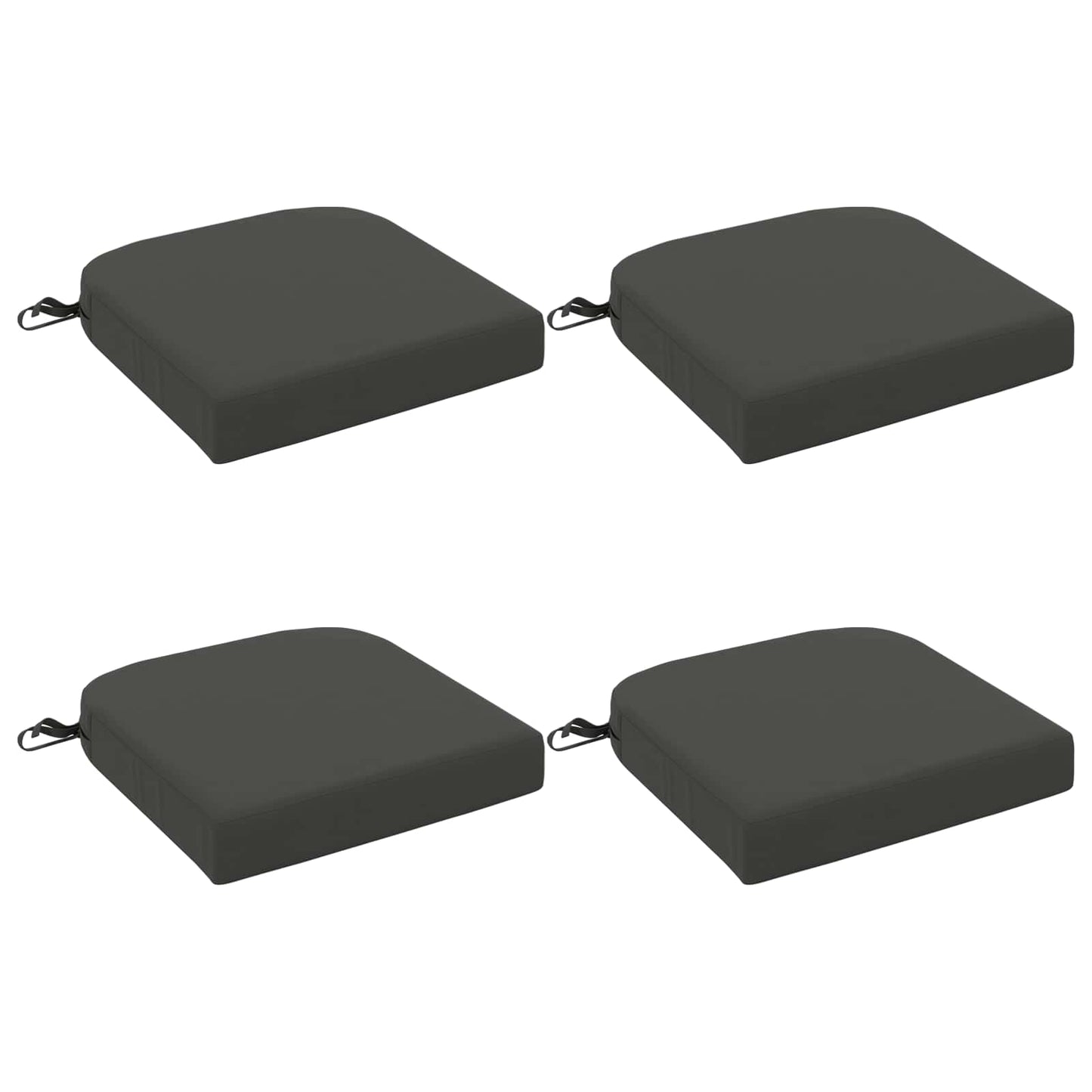 4 darabos üléspárnák SOEST 4 pcs 100% poliészter Antracitszürke