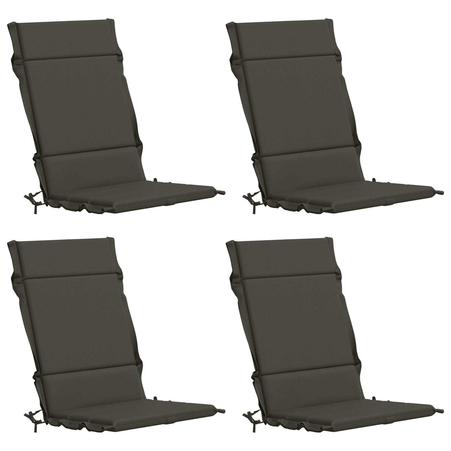 4 darabos magas háttámlás székpárna GEMERT 4 pcs Antracitszürke