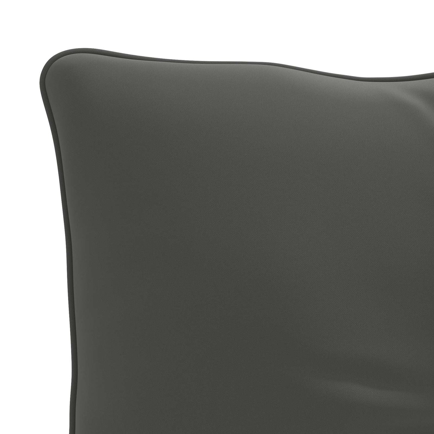 Hátpárna PUTTEN 100% poliészter Antracitszürke 70 x 40 x 10 cm