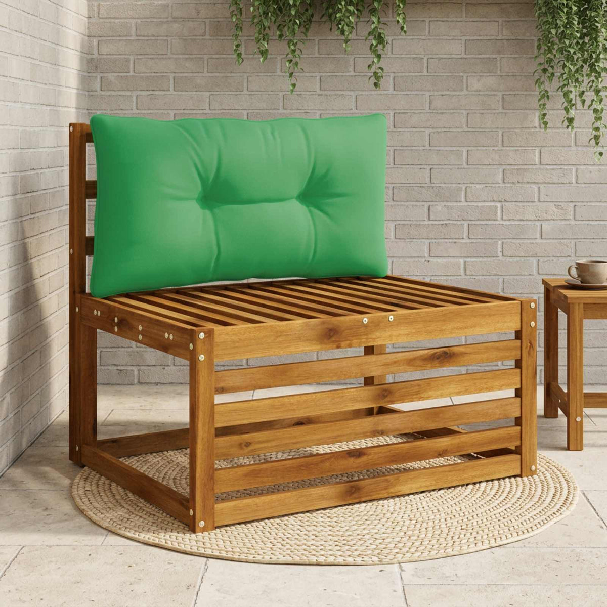 Hátpárna PUTTEN 100% poliészter Zöld 70 x 40 x 10 cm