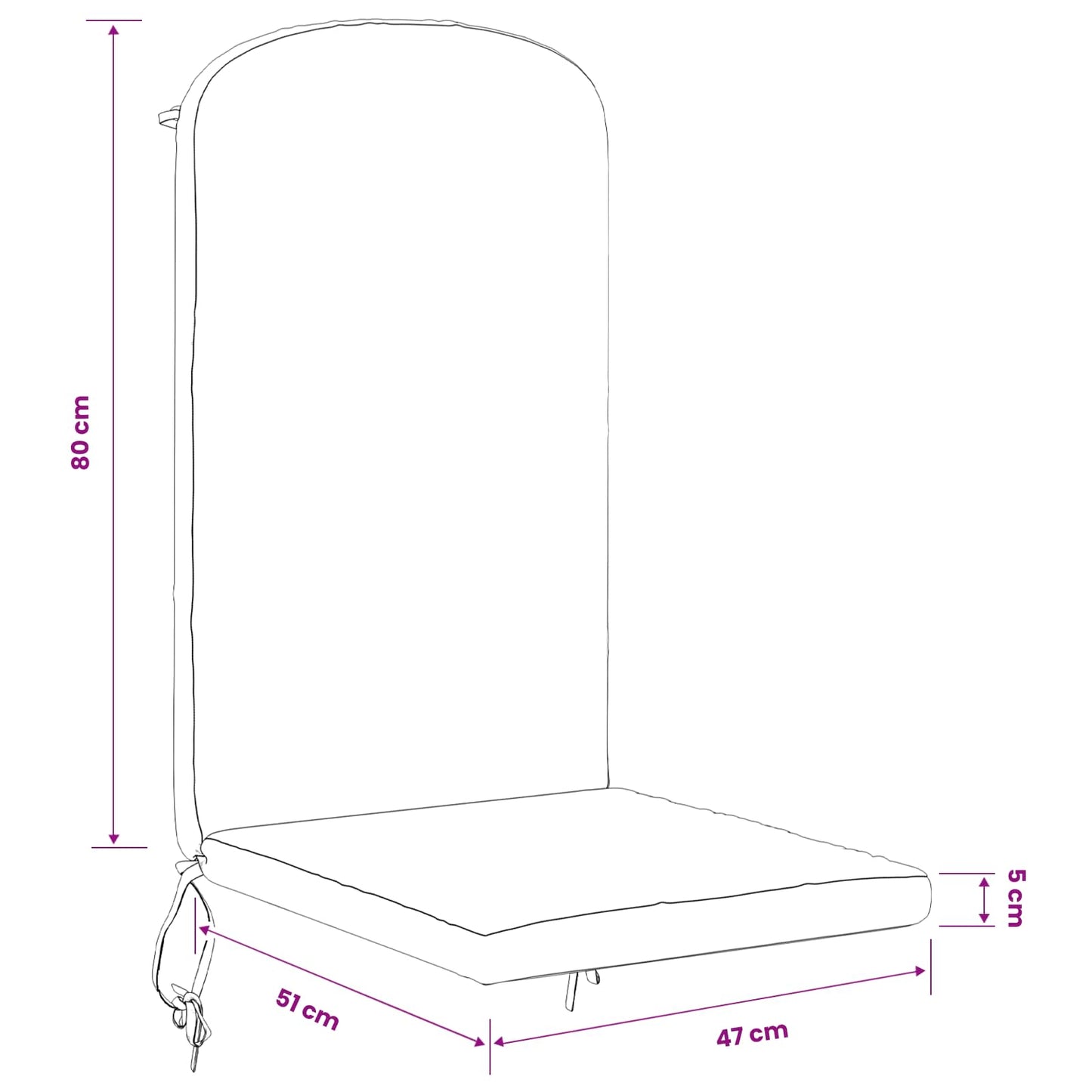 Napozó Fekvőpárna GEMERT 100% poliészter Piros 47 x 131 x 5 cm