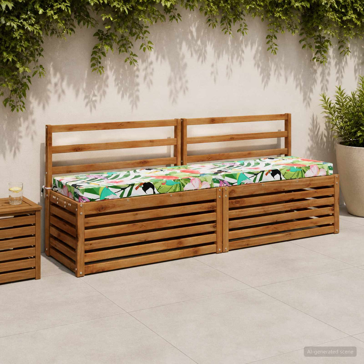 Padpárna SOEST 100% poliészter Sokszínű 180 x 40 x 8 cm