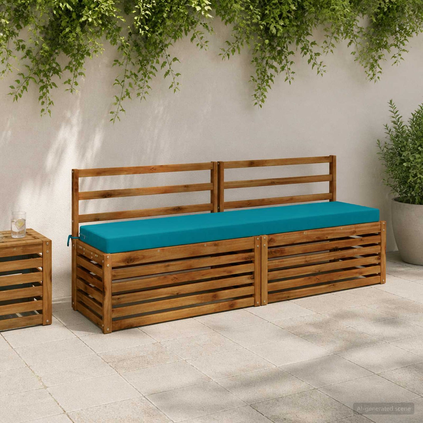 Padpárna SOEST 100% poliészter Türkiz 170 x 40 x 8 cm