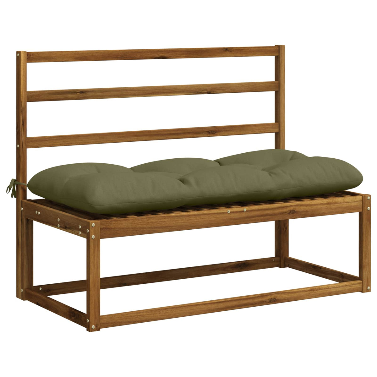 Padpárna VIANEN 100% poliészter Olajzöld 110 x 50 x 12 cm