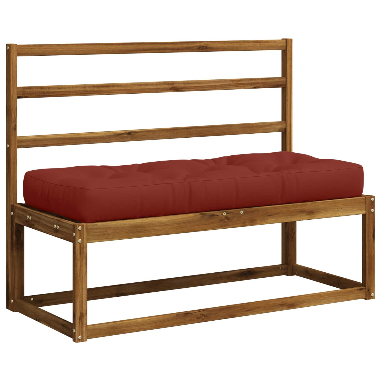 Pallet ülőpárna VIANEN 100% poliészter Piros 120 x 40 x 12 cm
