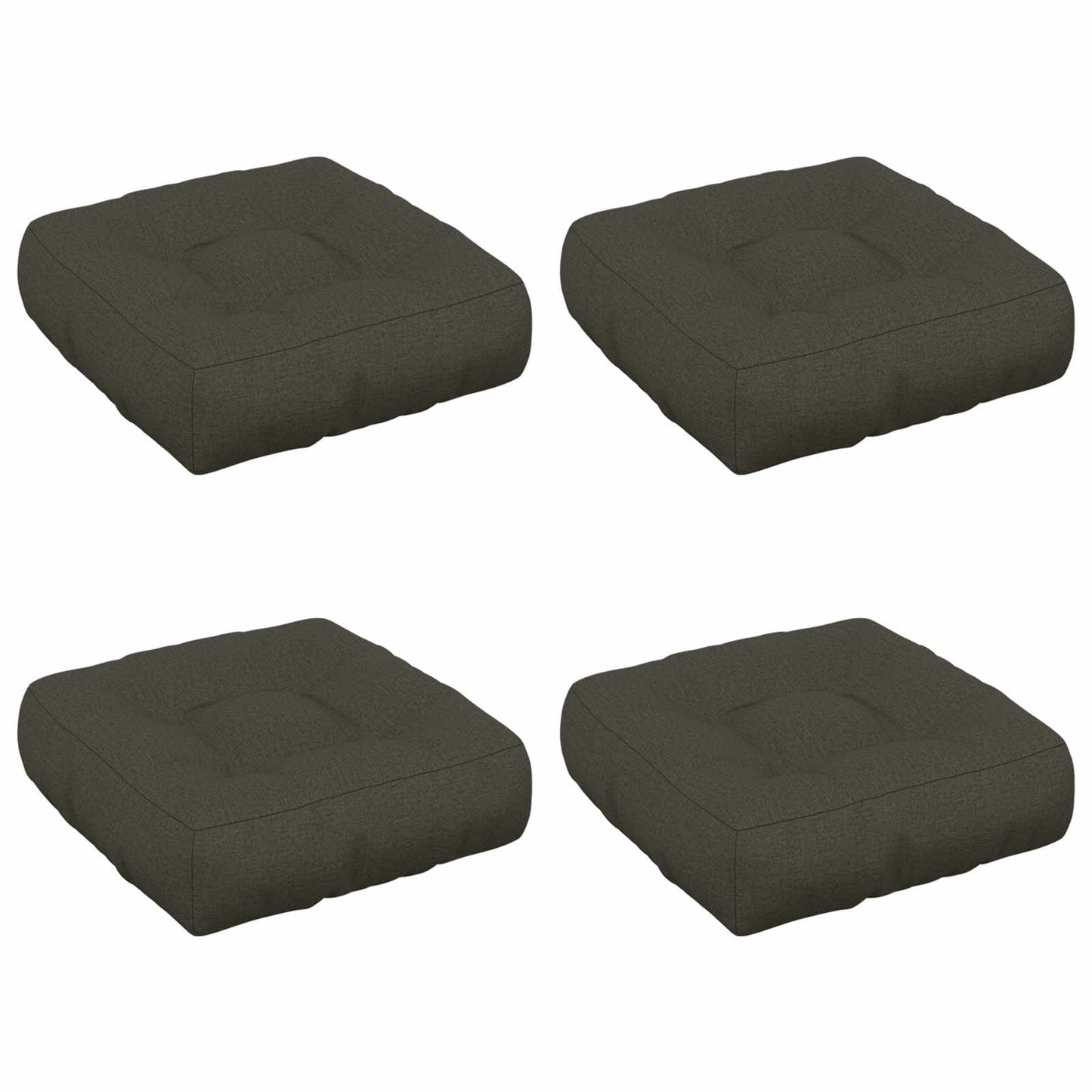4 darabos ülőpárna VIANEN 4 pcs 100% poliészter Antracitszürke