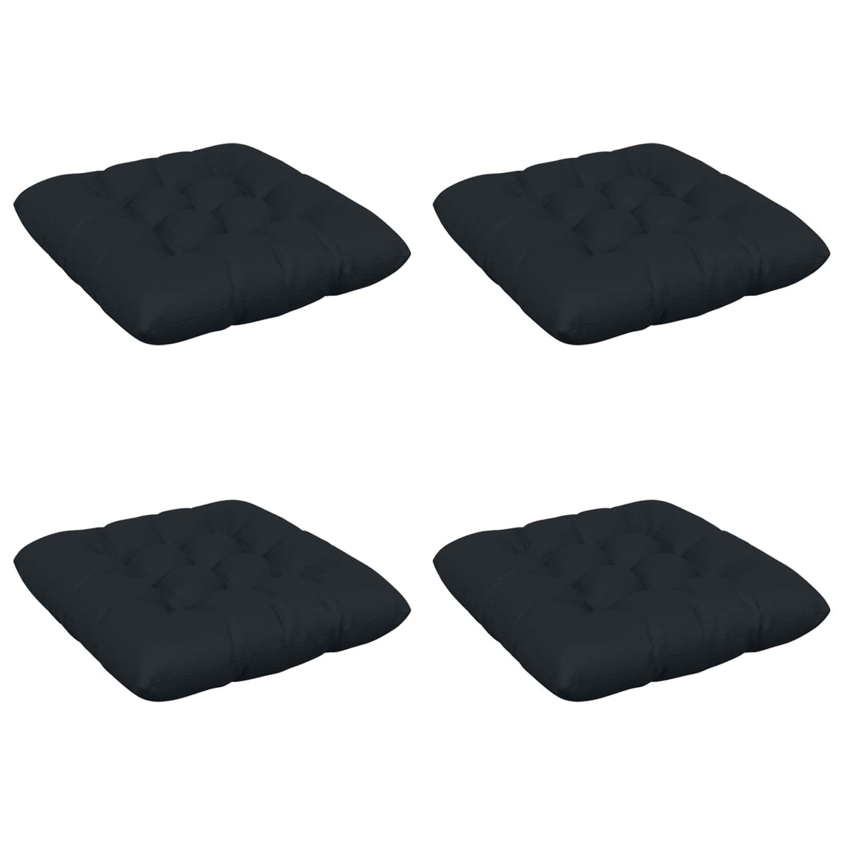 Ülőpárnák VIANEN 4 db 100% poliészter Sötét kék 40 x 40 x 12 cm