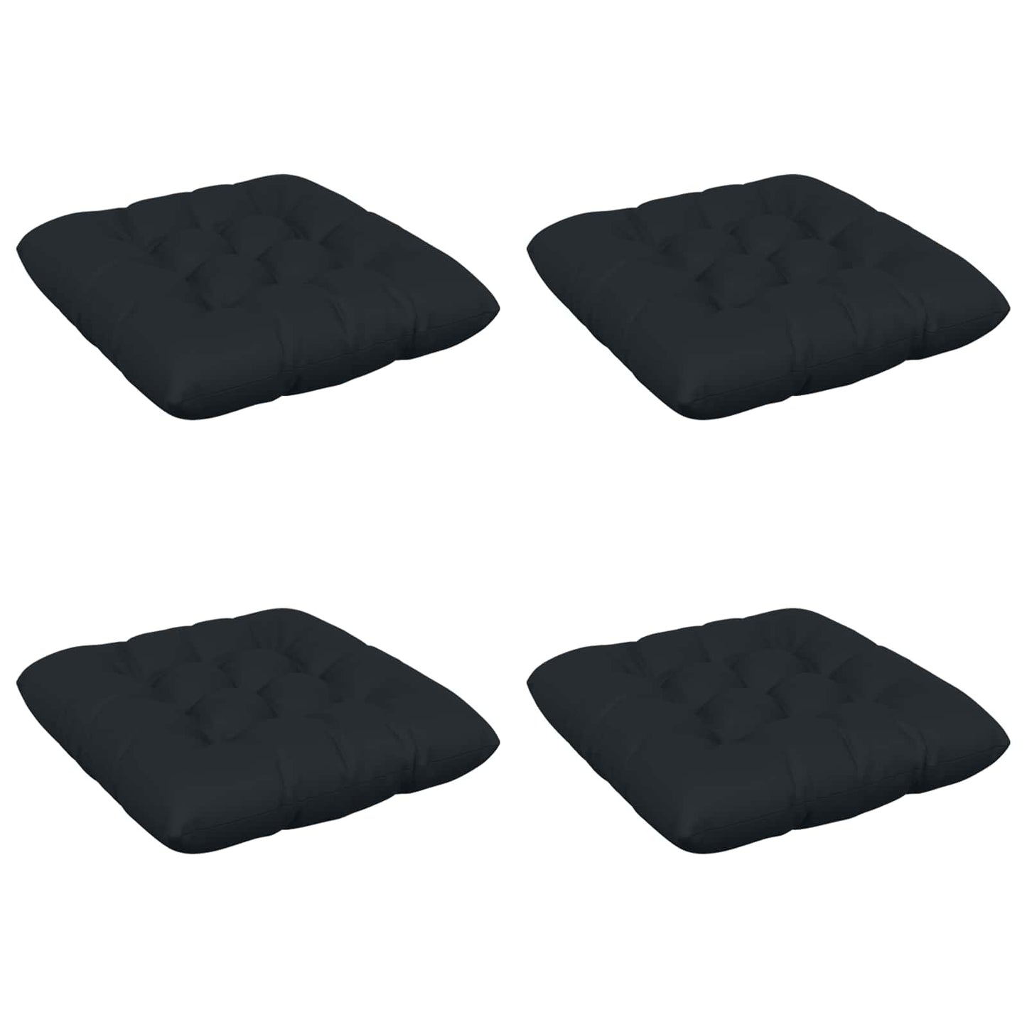 Ülőpárnák VIANEN 4 db 100% poliészter Sötét kék 50 x 50 x 12 cm