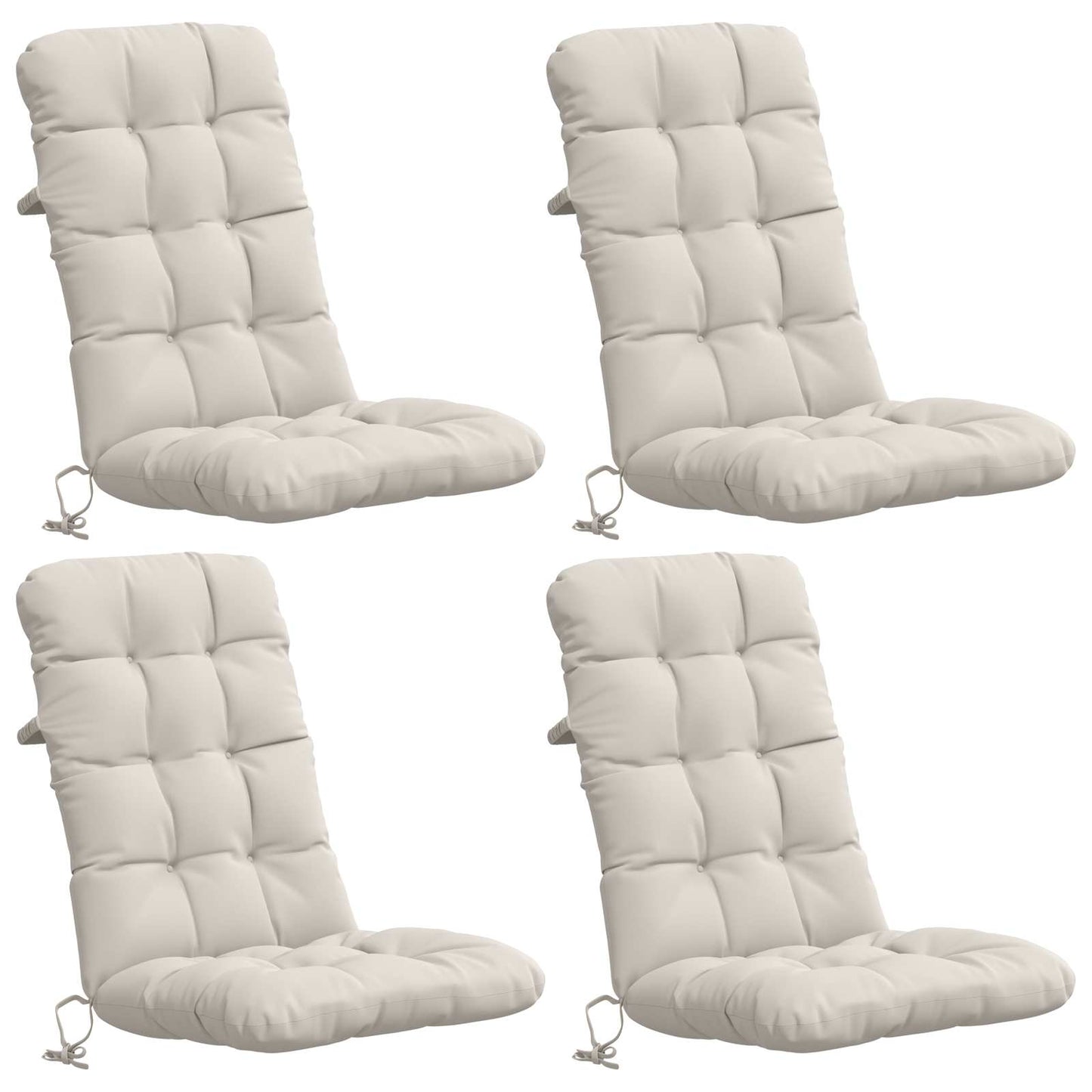 4 darabos magas háttámlás székpárna VIANEN 4 pcs Fehér