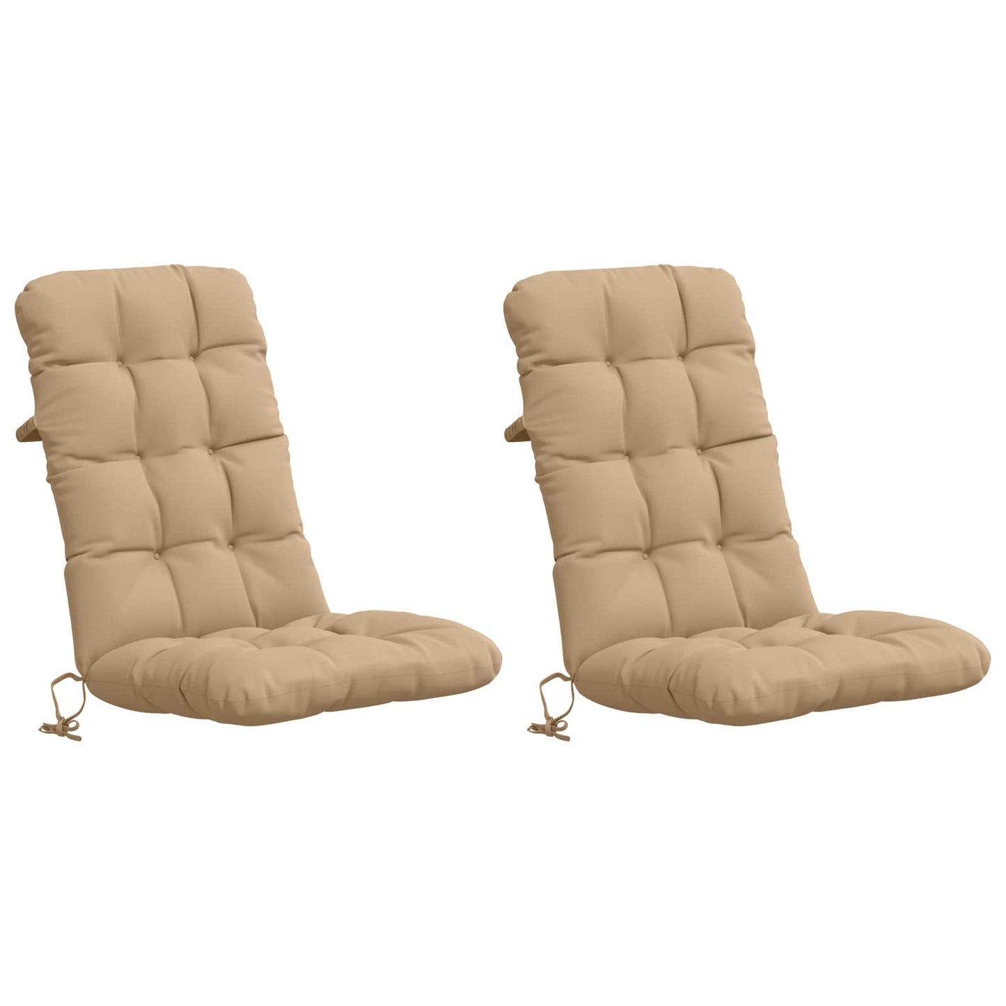 2 darabos magas háttámlás székpárna VIANEN 2 pcs Homokszín
