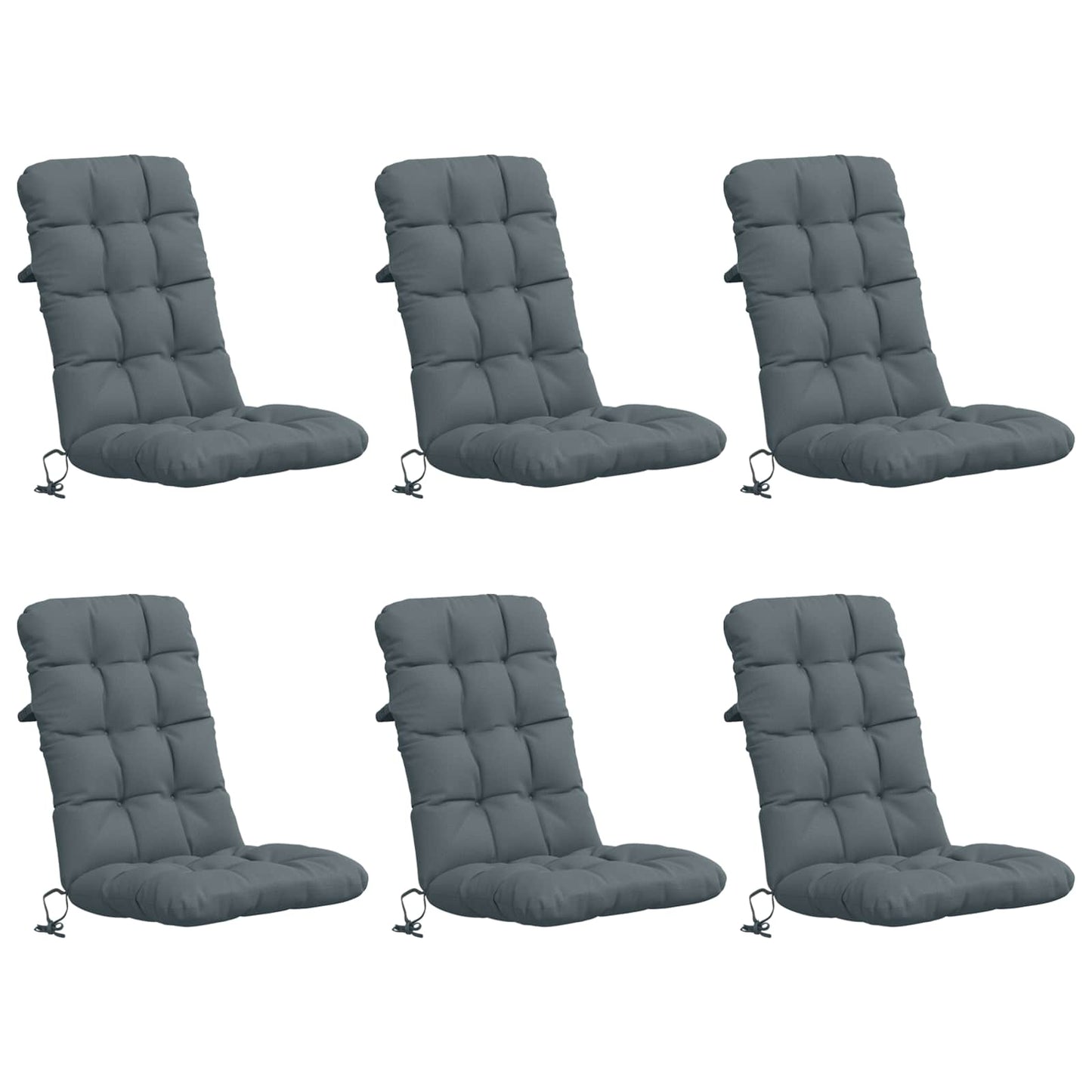 6 darabos magas háttámlás székpárna VIANEN 6 pcs Kék