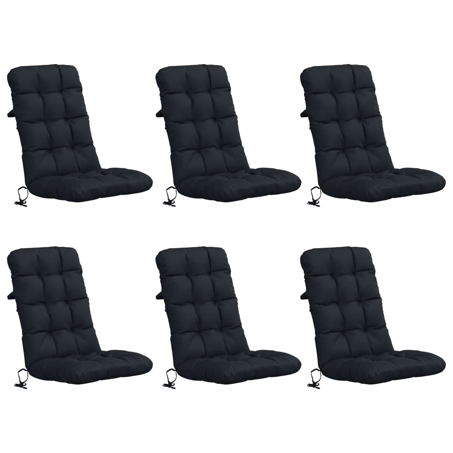 6 darabos magas háttámlás székpárna VIANEN 6 pcs Sötét kék