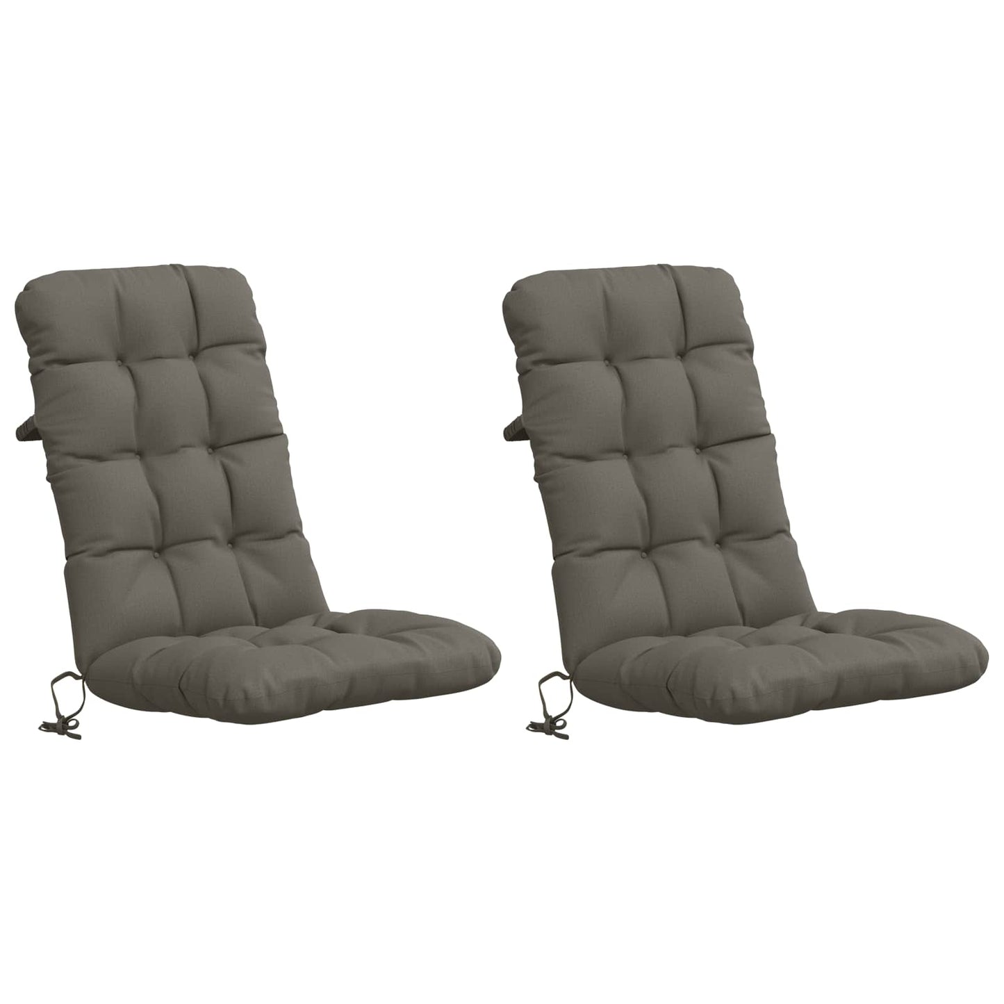 2 darabos magas háttámlás székpárna VIANEN 2 pcs Szürke