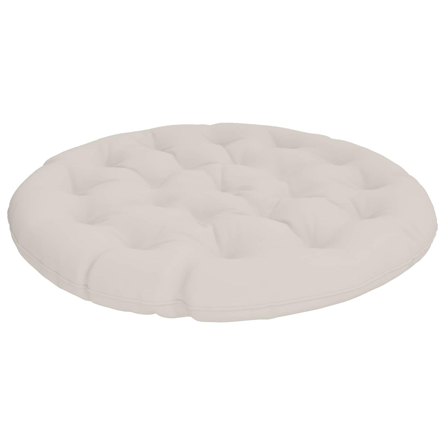 Papasan szék párna VIANEN 100% poliészter Fehér Ø 130 x 12 cm