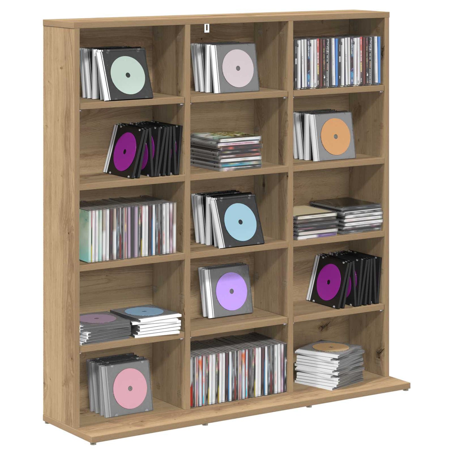 CD szekrény Kézműves Tölgy 96 x 23,5 x 97,5 cm Szerelt Fa