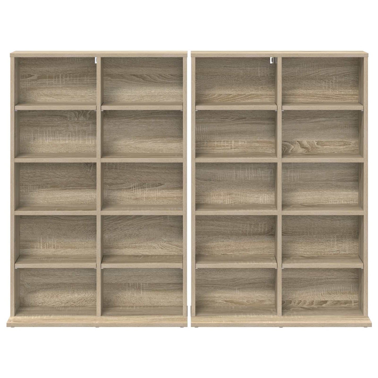 CD szekrény 2 db Sonoma Tölgy 65 x 23,5 x 97,5 cm Szerelt Fa