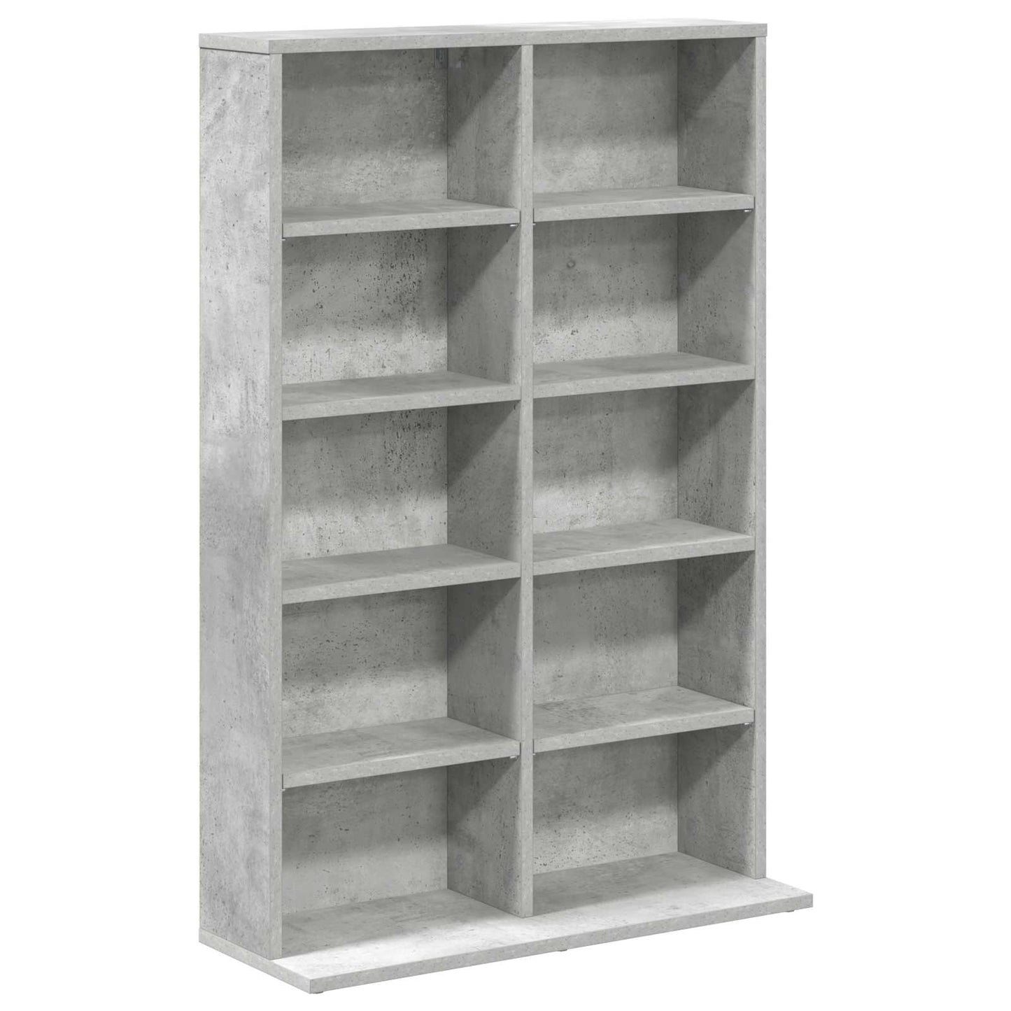 CD szekrény 2 db Betonszürke 65 x 23,5 x 97,5 cm Szerelt Fa